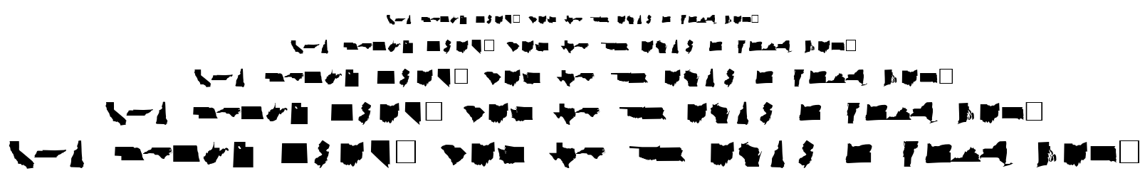 DING MAPS font
