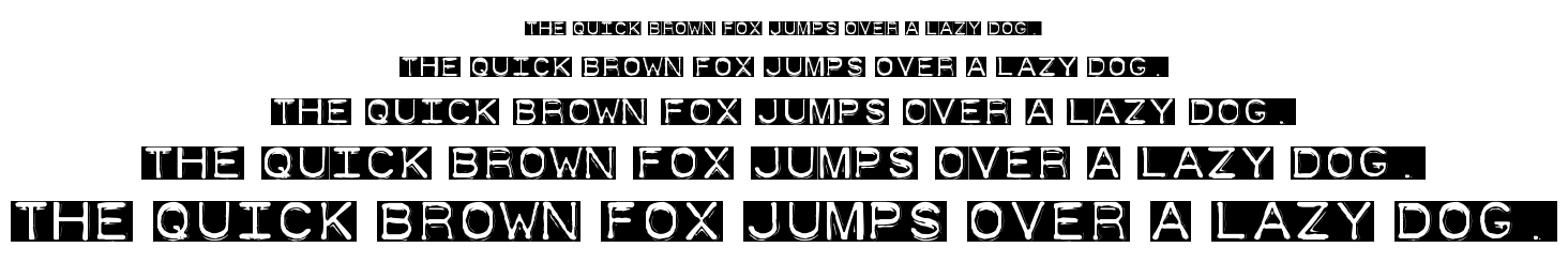 Dymo Font Invers font