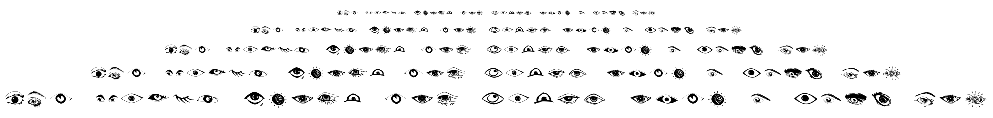 Eyes font