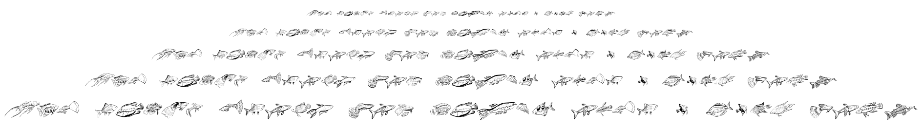Fishing font