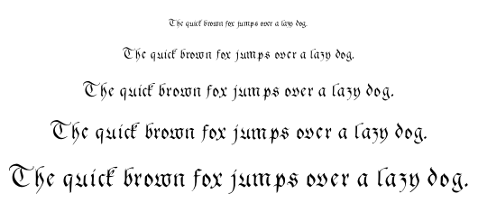 Gingko Fraktur font