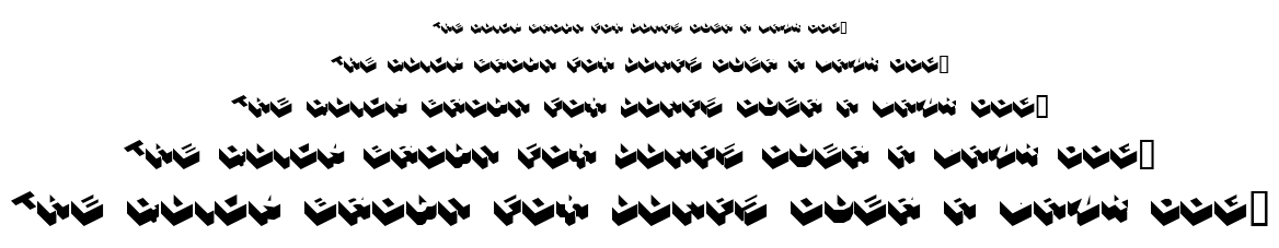 Hexagon font