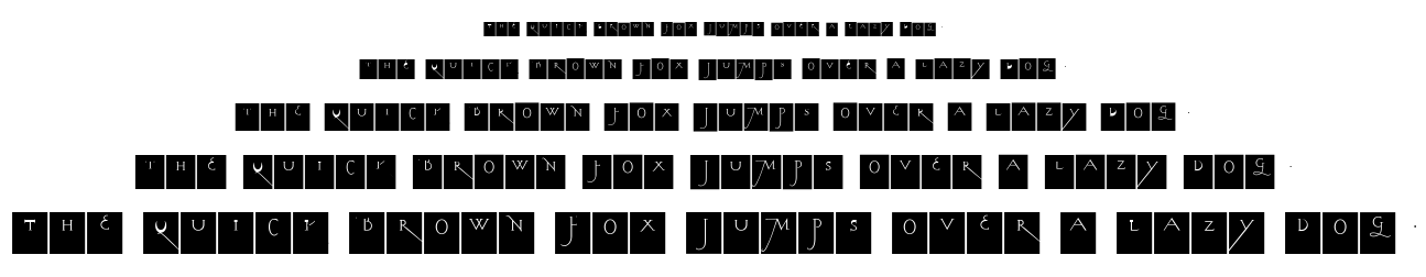 Kochs Long Caps Squares font