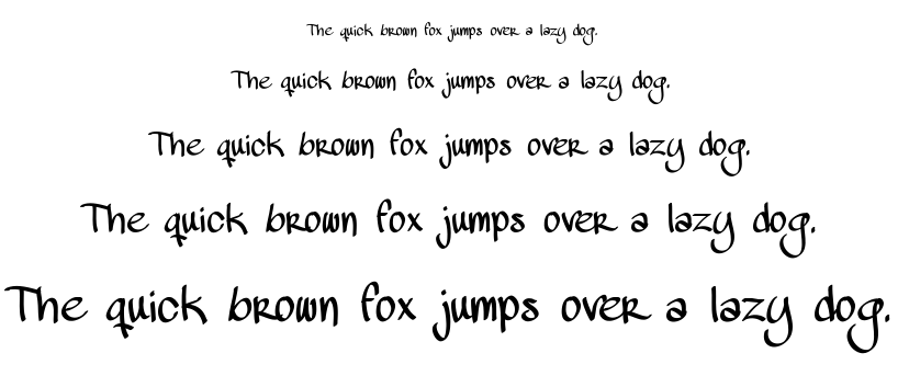 Mawns Handwriting font