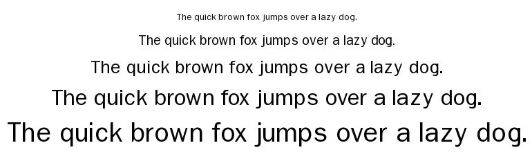 Non Serif font