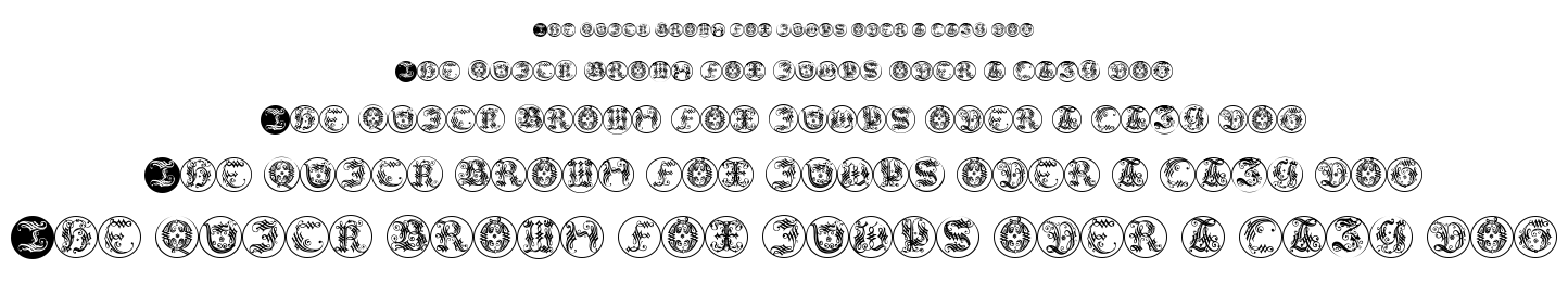 Ornamental Initial font