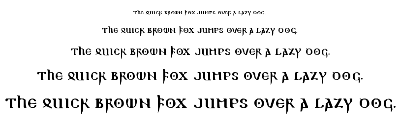 Readable Gothic font