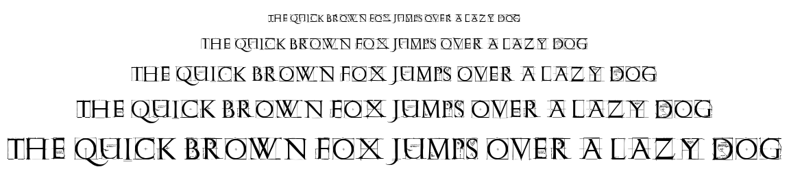 Roman Grid Caps font