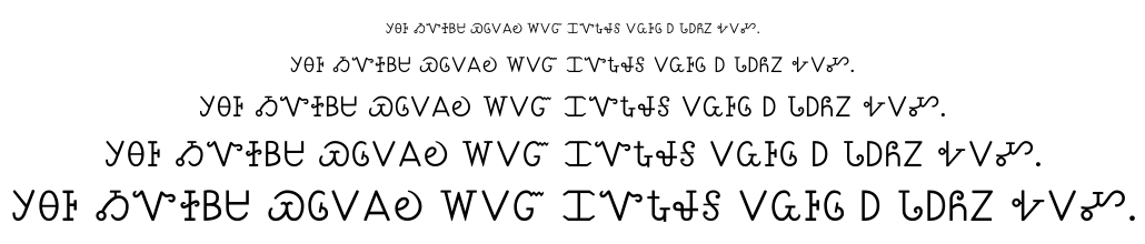 Sequoyah font