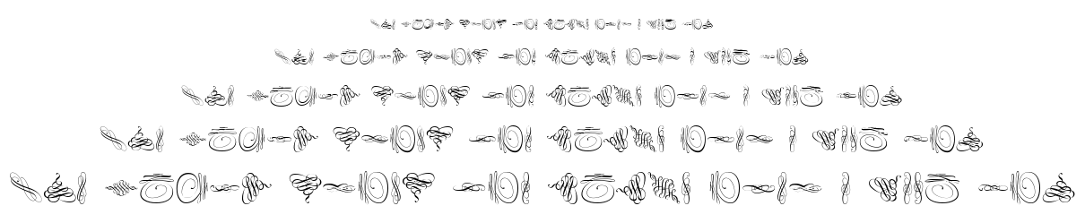 Swinging font