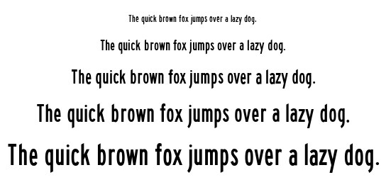 Traffic 1 font