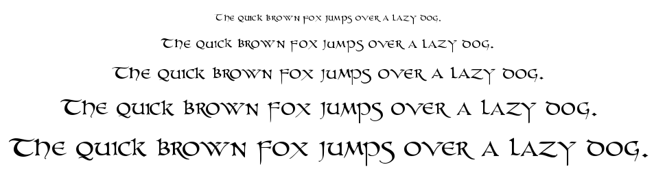 Unzialish font