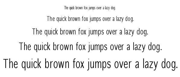 Winterthur Condensed font