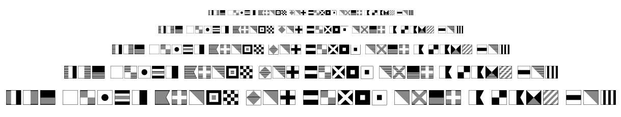 Maritime Flags font