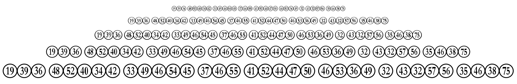 Numberpile font