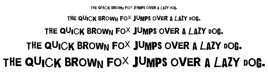 Quick End Jerk font