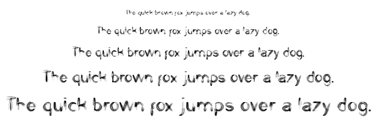string and wire font