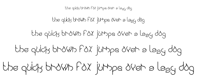 swinging swan font