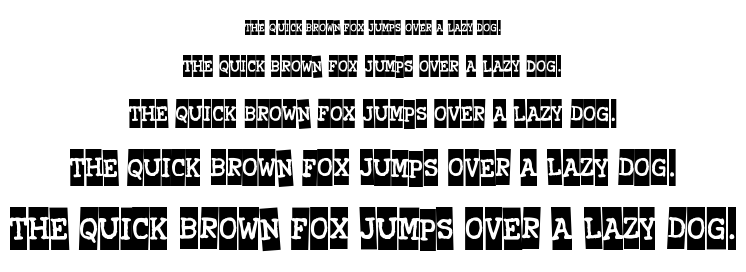 Xerography font