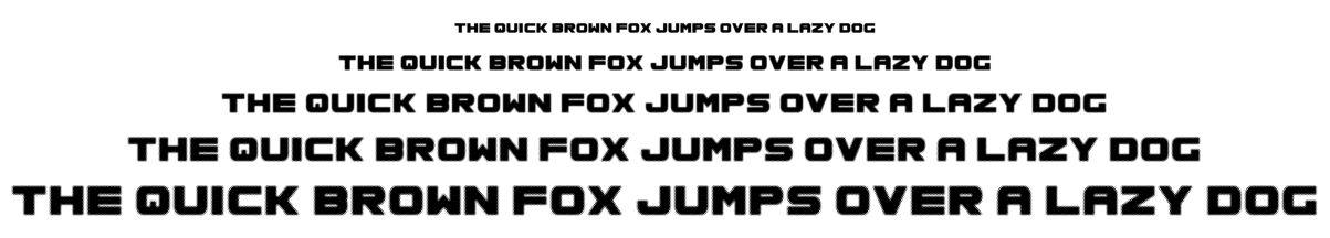 Space halftone font