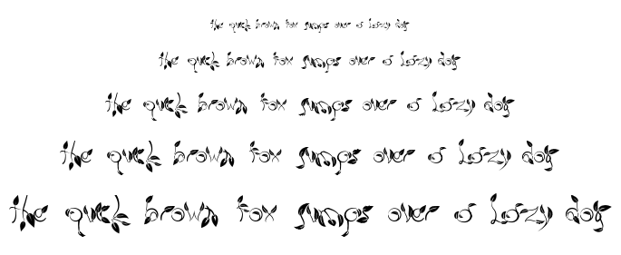 Dedaun font