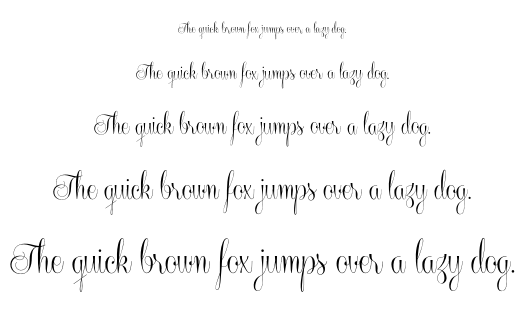 Centeria Script font