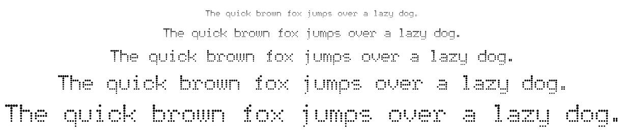Atomic Clock Radio font