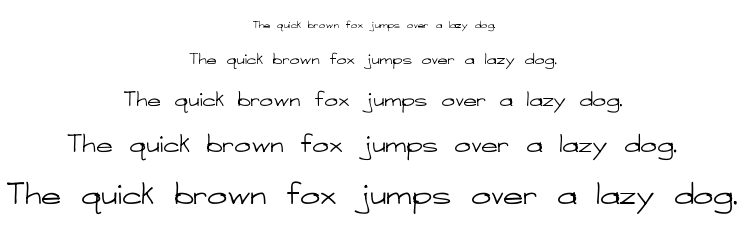 A Sensible Armadillo font