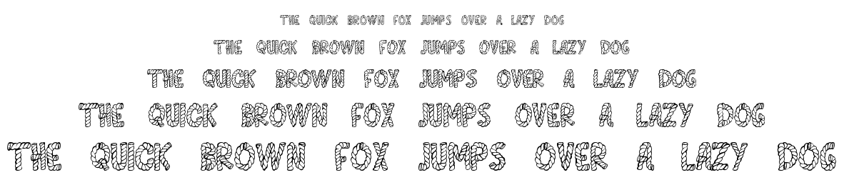 Alpha Rope font