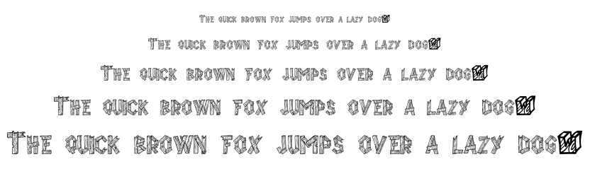 Alpha Wood font