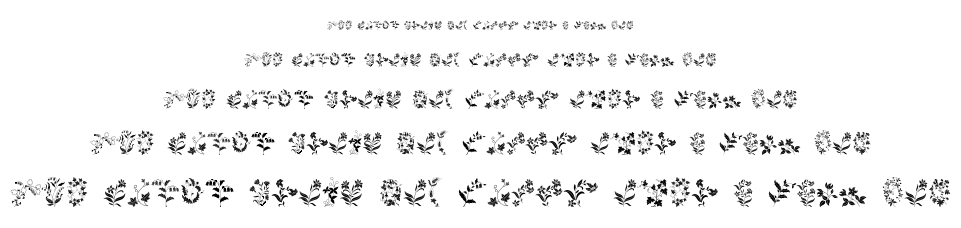 Azalleia Ornaments font