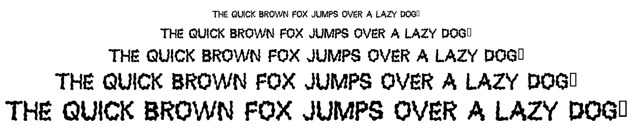 Blobs font