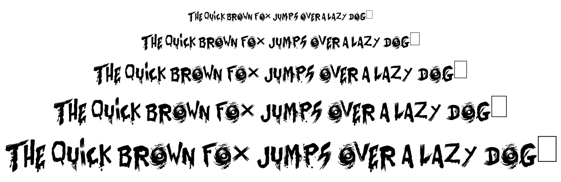 Bates Shower font