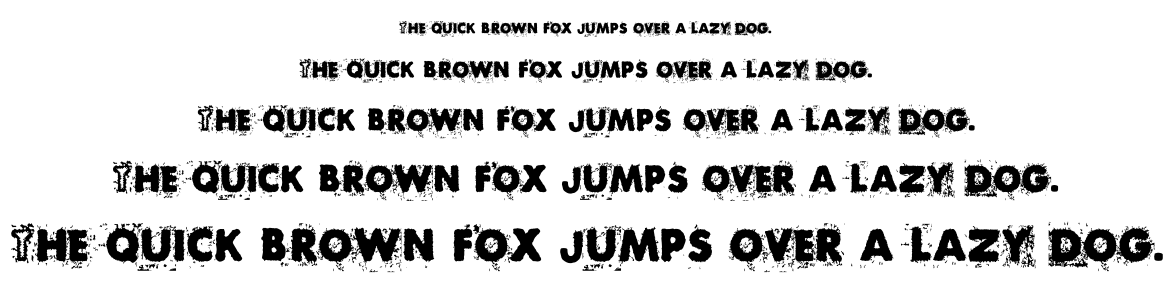 BlackNdot font