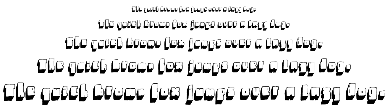 Blck font