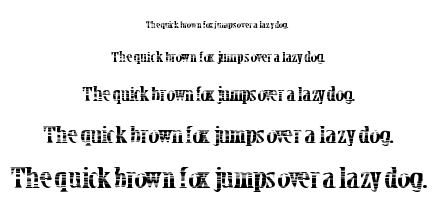 Crack Bars font