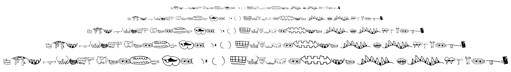 Creature Builder font