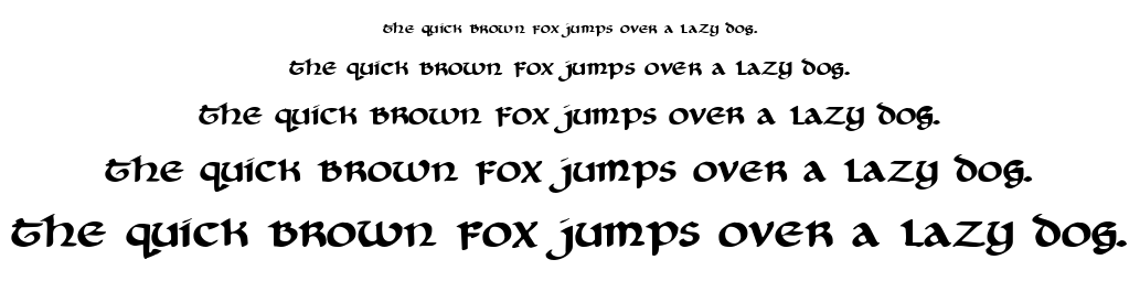 Cry Uncial font
