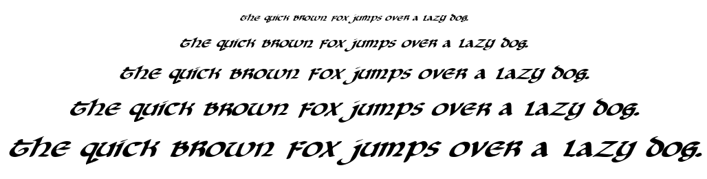 Cry Uncial font