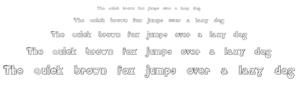 DelamotteLargeRelief Beveled font