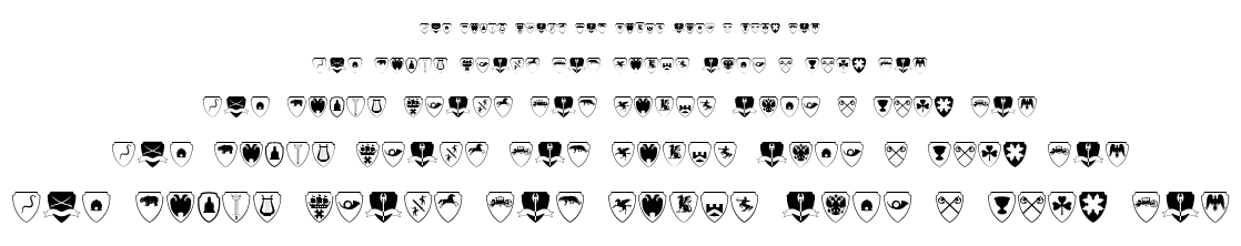 Easy Heraldics font