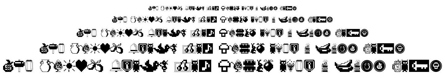 Fontalicious Thingbats font