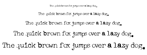 Freeky Typewriter font