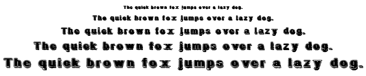 GeometricFog font