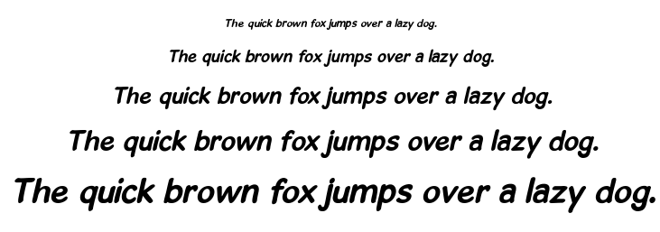 Gosmick Sans font