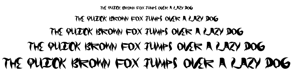 Graffical font