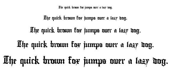 Gutenberg Textura font