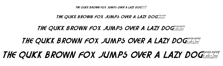 Highlander font
