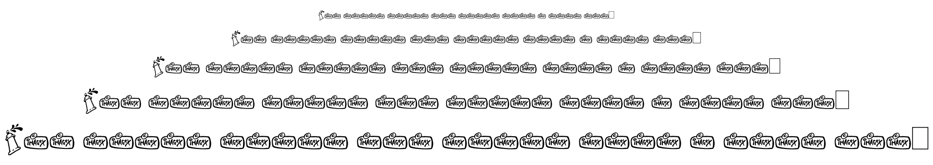 In my Room font