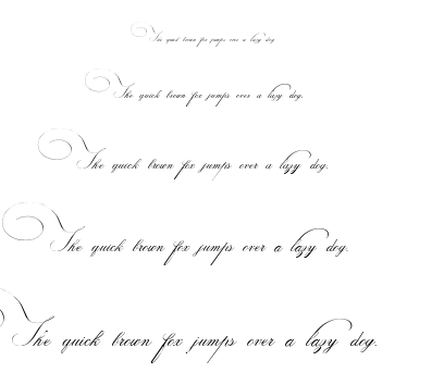 Indenture English Penman font